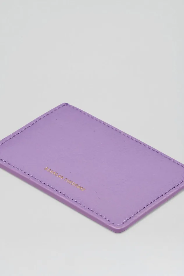 Women Scanlan Theodore Bags FLAT CARD HOLDER Lilac Women Scanlan Theodore Bags FLAT CARD HOLDER Lilac