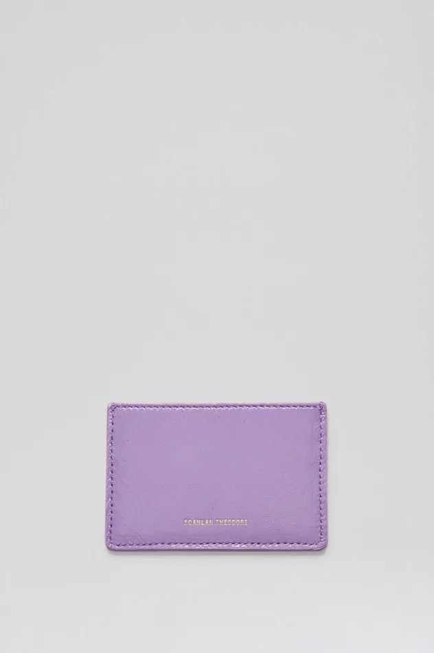 Women Scanlan Theodore Bags FLAT CARD HOLDER Lilac Women Scanlan Theodore Bags FLAT CARD HOLDER Lilac