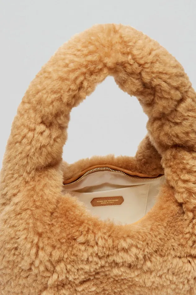 Women Scanlan Theodore Bags SHEARLING GABRIELLA Camel
