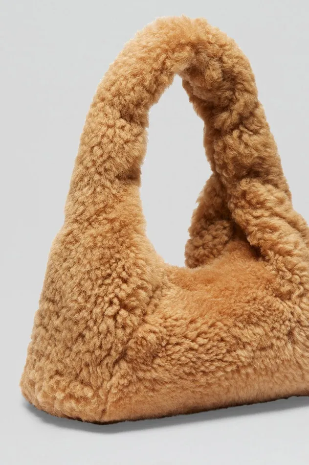 Women Scanlan Theodore Bags SHEARLING GABRIELLA Camel