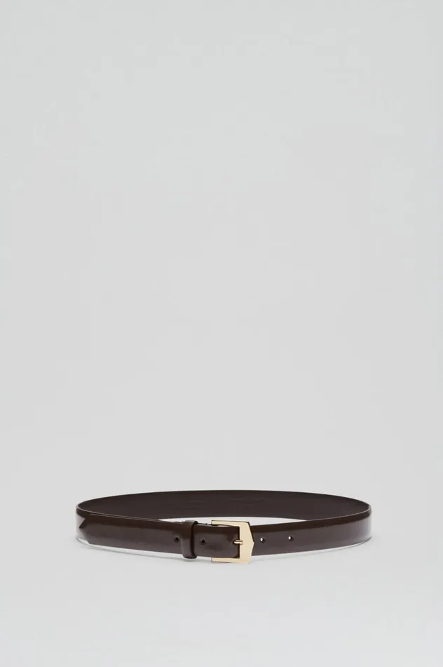 Women Scanlan Theodore Belts POINTED BUCKLE BELT 25 Darkchocolate Women Scanlan Theodore Belts POINTED BUCKLE BELT 25 Darkchocolate