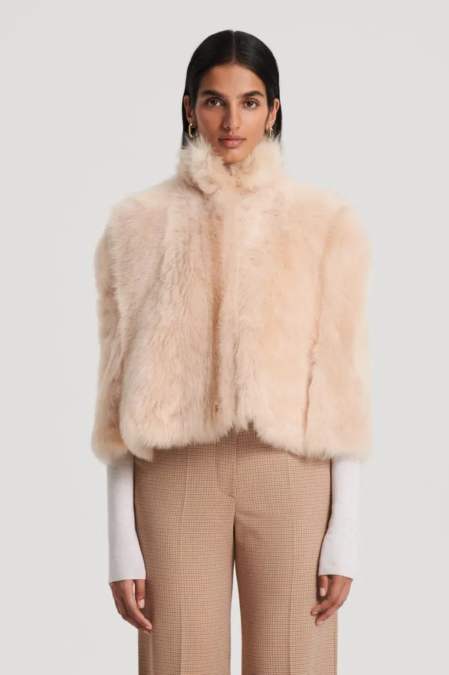 Women Scanlan Theodore Capes TOSCANA CAPE Champagne Women Scanlan Theodore Capes TOSCANA CAPE Champagne