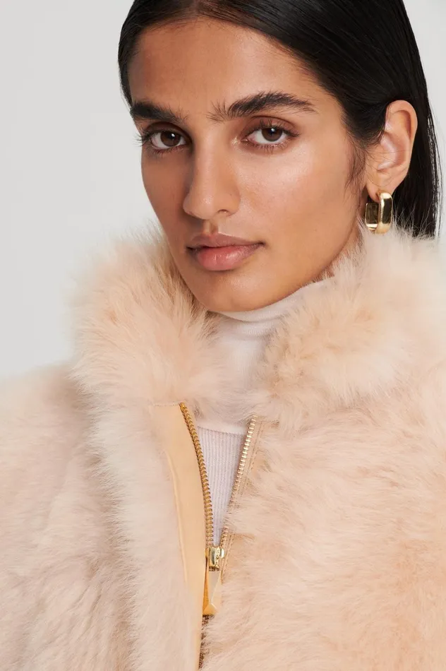 Women Scanlan Theodore Capes TOSCANA CAPE Champagne Women Scanlan Theodore Capes TOSCANA CAPE Champagne