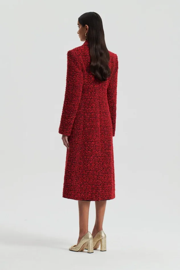 Women Scanlan Theodore Coats BOUCLE COAT Red