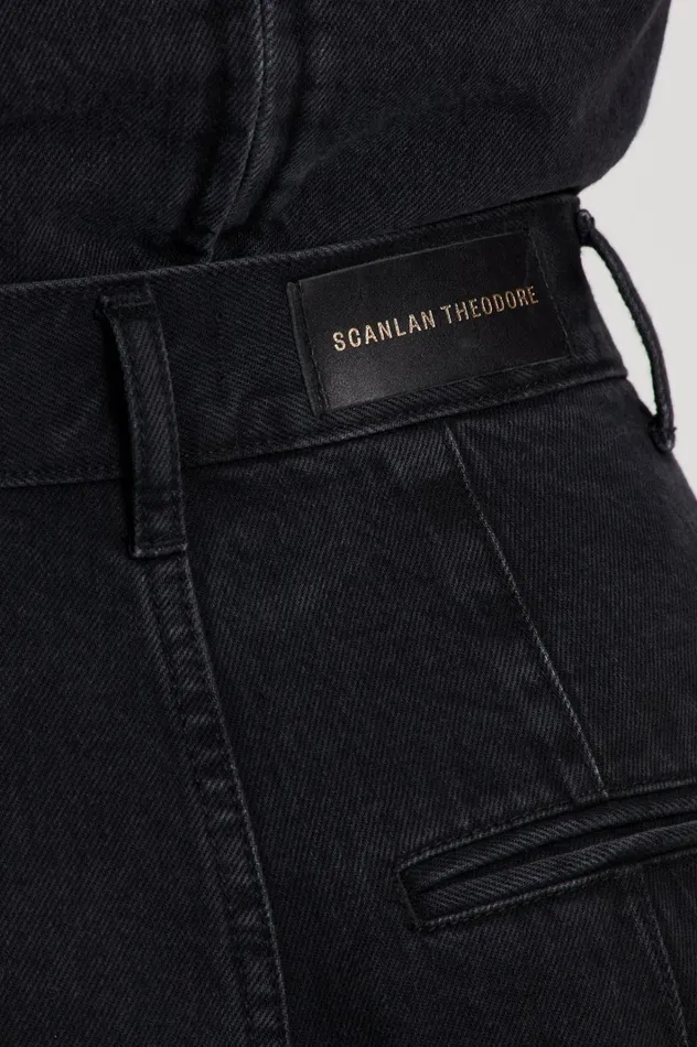 Women Scanlan Theodore Denim DENIM DRAPE LEG JEAN Washedblackg Women Scanlan Theodore Denim DENIM DRAPE LEG JEAN Washedblackg