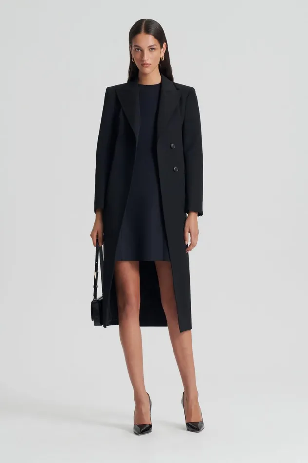 Women Scanlan Theodore Dresses SCUBA MINI DRESS Black Women Scanlan Theodore Dresses SCUBA MINI DRESS Black