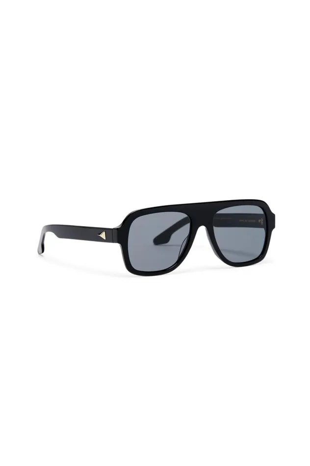 Women Scanlan Theodore Eyewear ST FLAT TOP AVIATOR SUNGLASSES Black Women Scanlan Theodore Eyewear ST FLAT TOP AVIATOR SUNGLASSES Black
