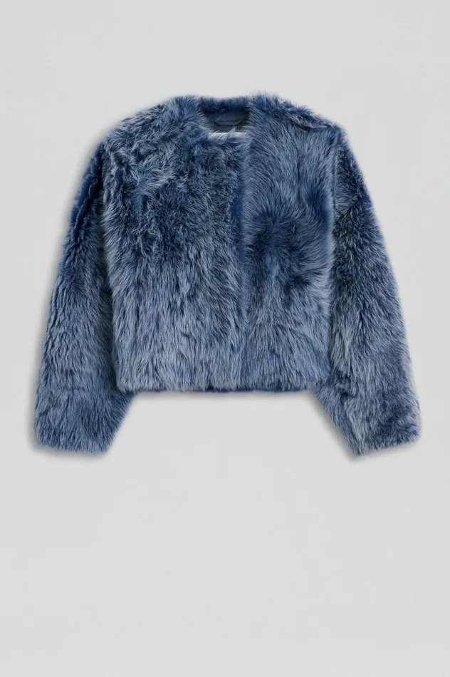 Women Scanlan Theodore Jackets TOSCANA COCOON JACKET Denim