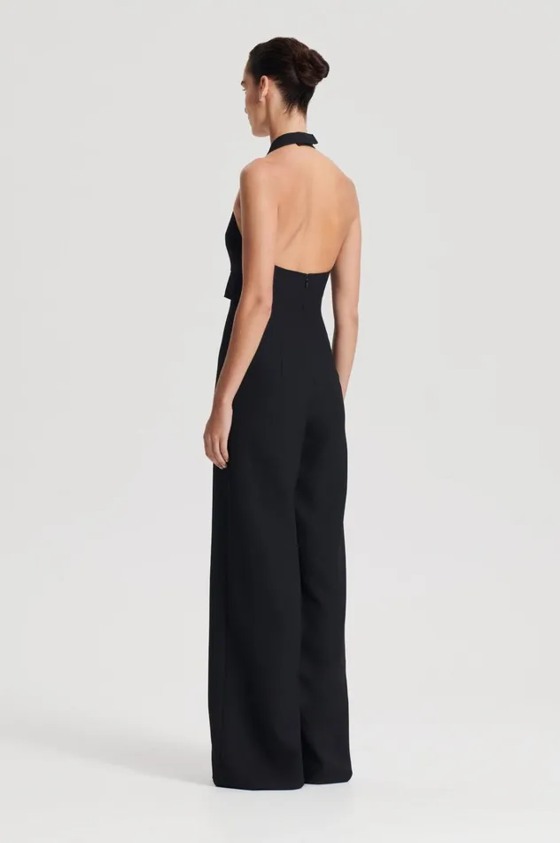Women Scanlan Theodore Jumpsuits WOOL BARATHEA JUMPSUIT Black Women Scanlan Theodore Jumpsuits WOOL BARATHEA JUMPSUIT Black