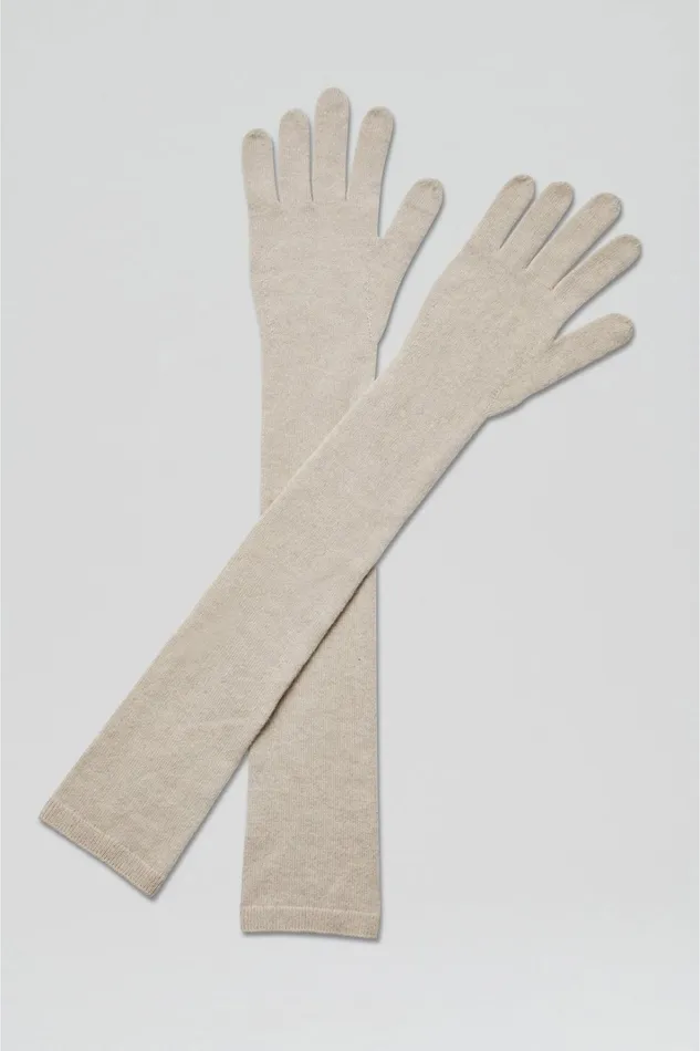 Women Scanlan Theodore Knitwear CASHMERE GLOVES Dove Women Scanlan Theodore Knitwear CASHMERE GLOVES Dove
