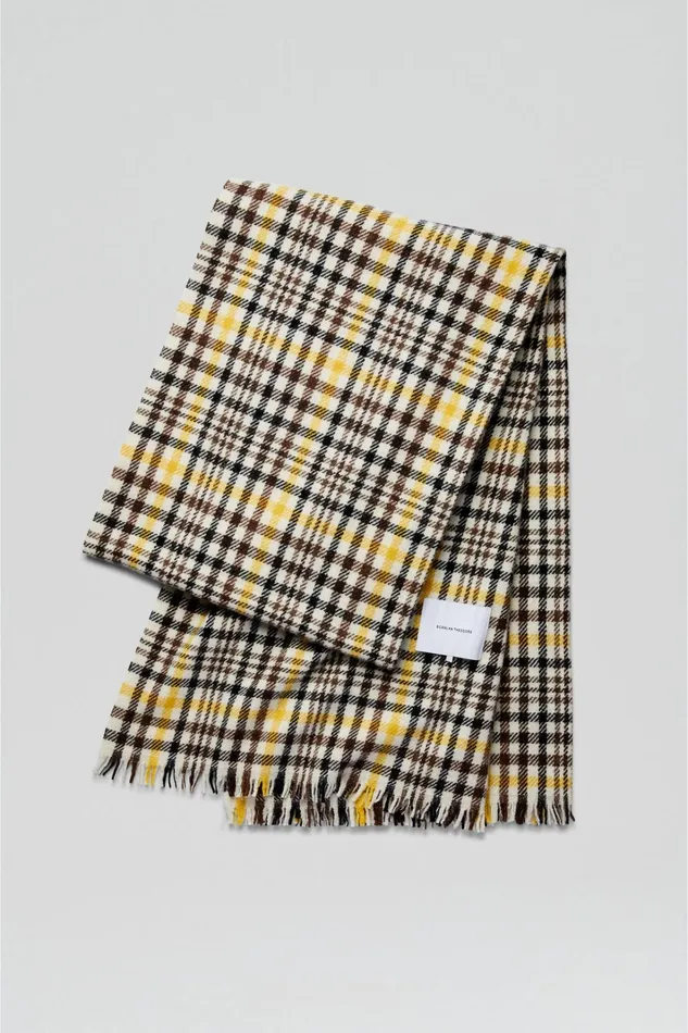 Women Scanlan Theodore Scarves ITALIAN PLAID SCARF Ginger Women Scanlan Theodore Scarves ITALIAN PLAID SCARF Ginger