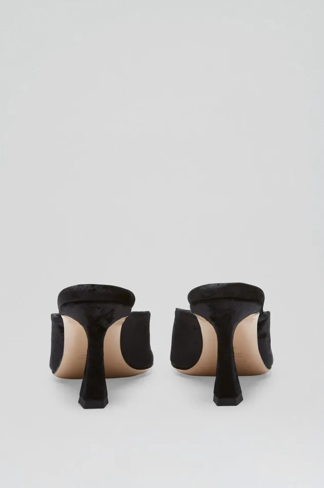 Women Scanlan Theodore Shoes VELVET MULE 75 Black Women Scanlan Theodore Shoes VELVET MULE 75 Black