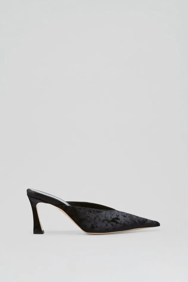 Women Scanlan Theodore Shoes VELVET MULE 75 Black Women Scanlan Theodore Shoes VELVET MULE 75 Black