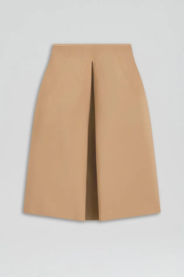 Women Scanlan Theodore Skirts MILANO PLEAT SKIRT Camel