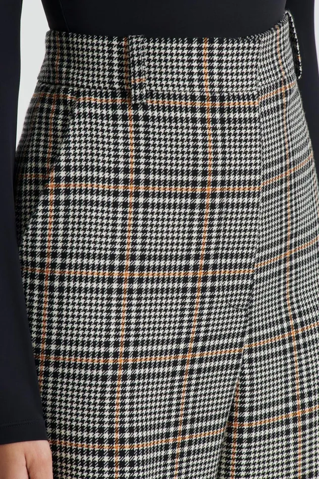 Women Scanlan Theodore Trousers PLAID TROUSER Blackwhite