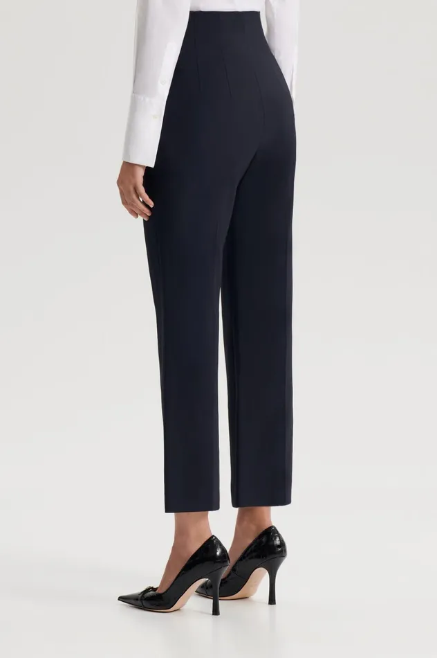 Women Scanlan Theodore Trousers TAILORED SLIM CROP TROUSER Navy Women Scanlan Theodore Trousers TAILORED SLIM CROP TROUSER Navy