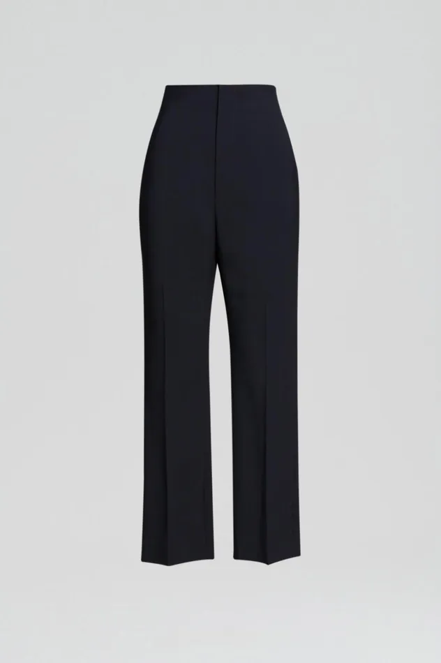Women Scanlan Theodore Trousers TAILORED SLIM CROP TROUSER Navy Women Scanlan Theodore Trousers TAILORED SLIM CROP TROUSER Navy