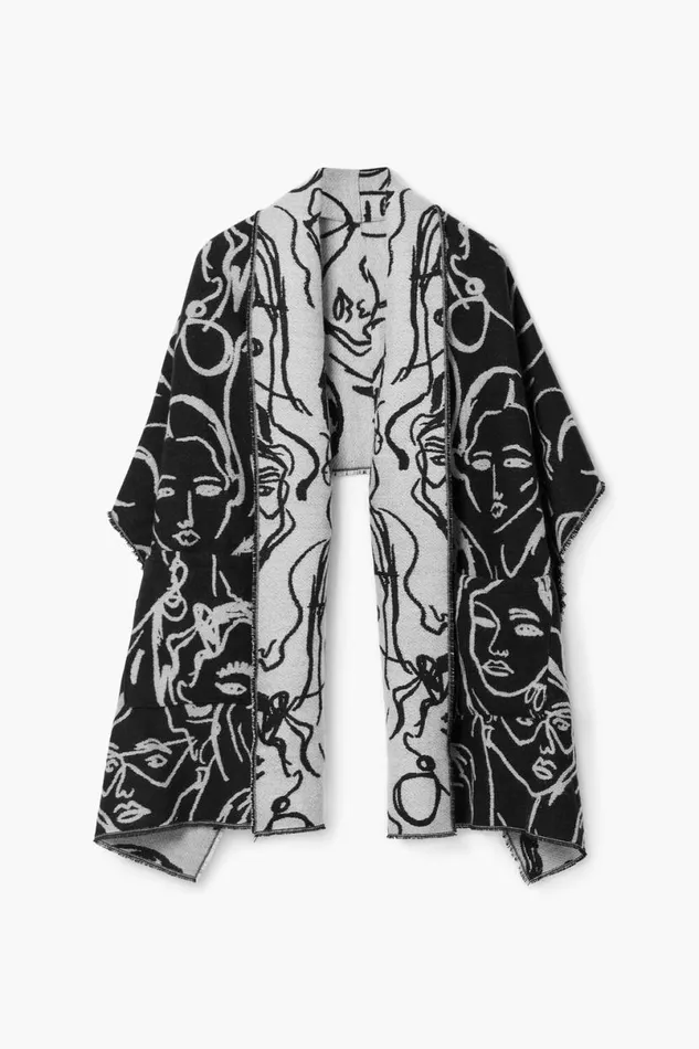 Women Scarves And Scarf Desigual Long Scarf With Faces