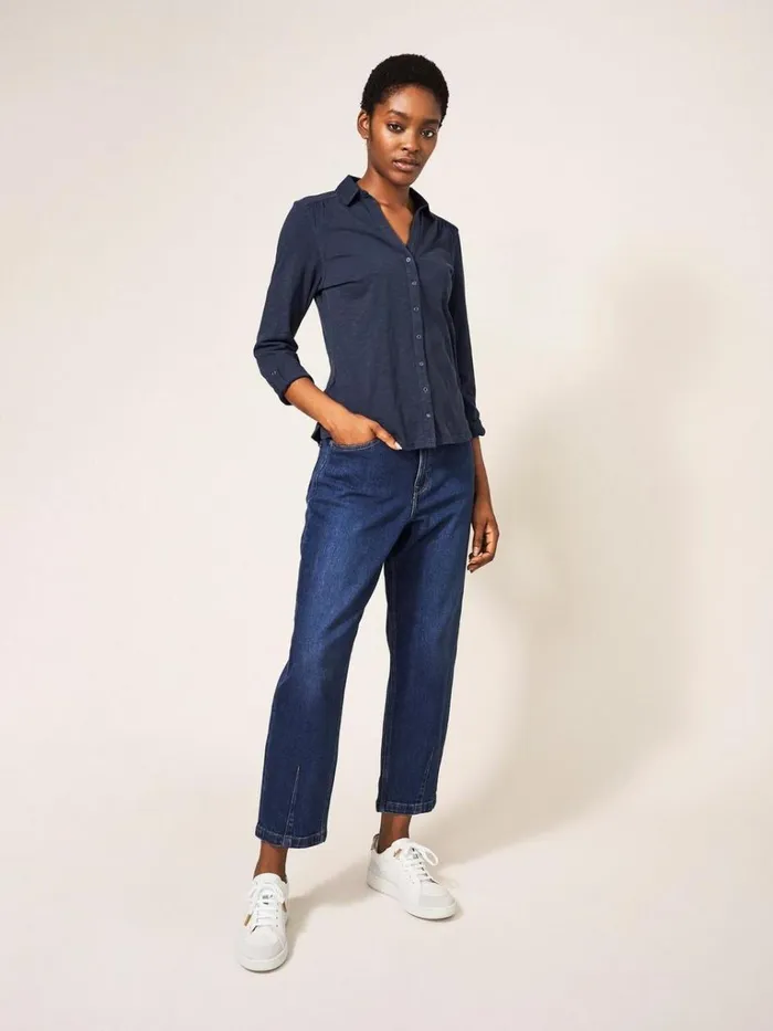 Women SHIRTS and BLOUSES White Stuff Annie Jersey Shirt French Navy