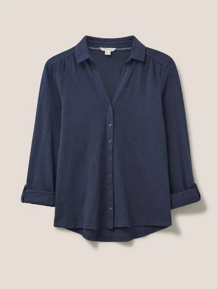 Women SHIRTS and BLOUSES White Stuff Annie Jersey Shirt French Navy Women SHIRTS and BLOUSES White Stuff Annie Jersey Shirt French Navy