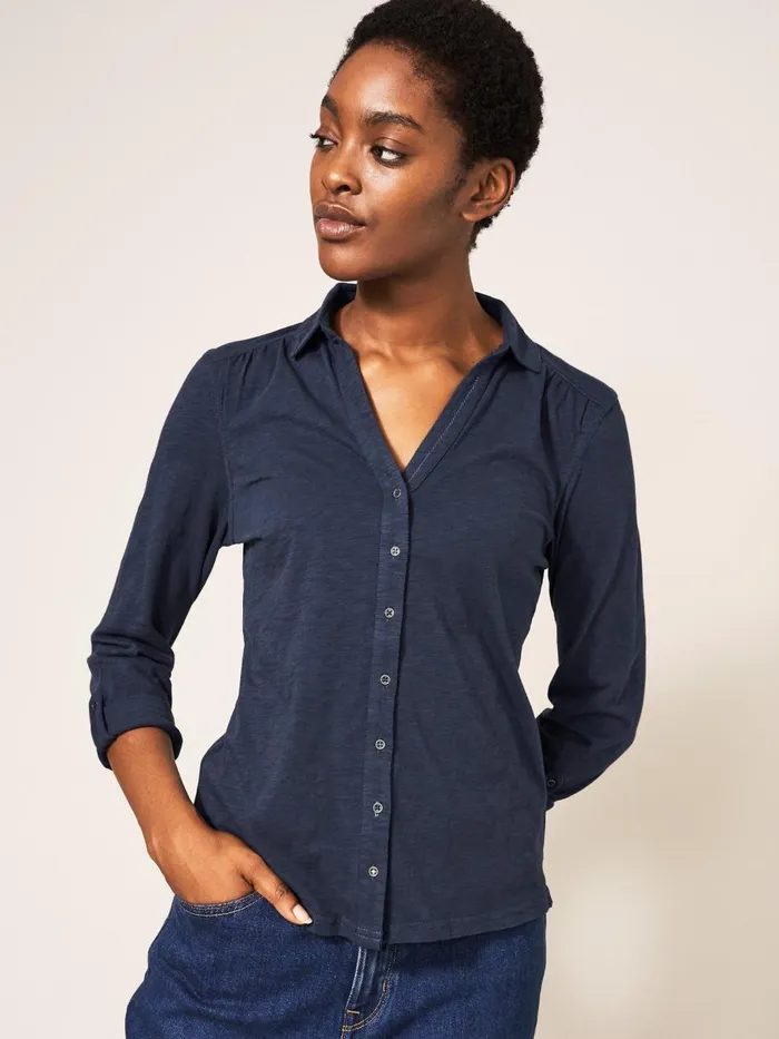 Women SHIRTS and BLOUSES White Stuff Annie Jersey Shirt French Navy Women SHIRTS and BLOUSES White Stuff Annie Jersey Shirt French Navy