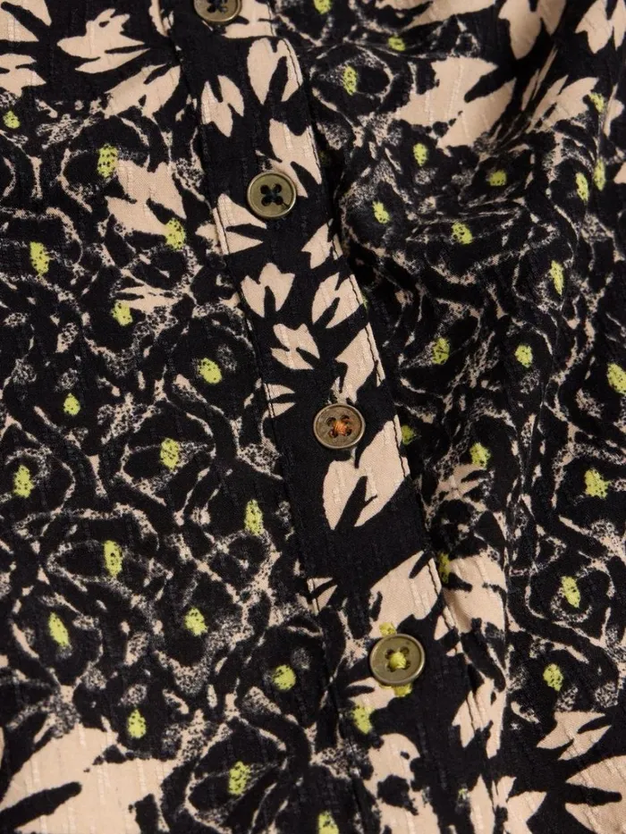 Women SHIRTS and BLOUSES White Stuff Ari Eco Vero Top Black Print Women SHIRTS and BLOUSES White Stuff Ari Eco Vero Top Black Print