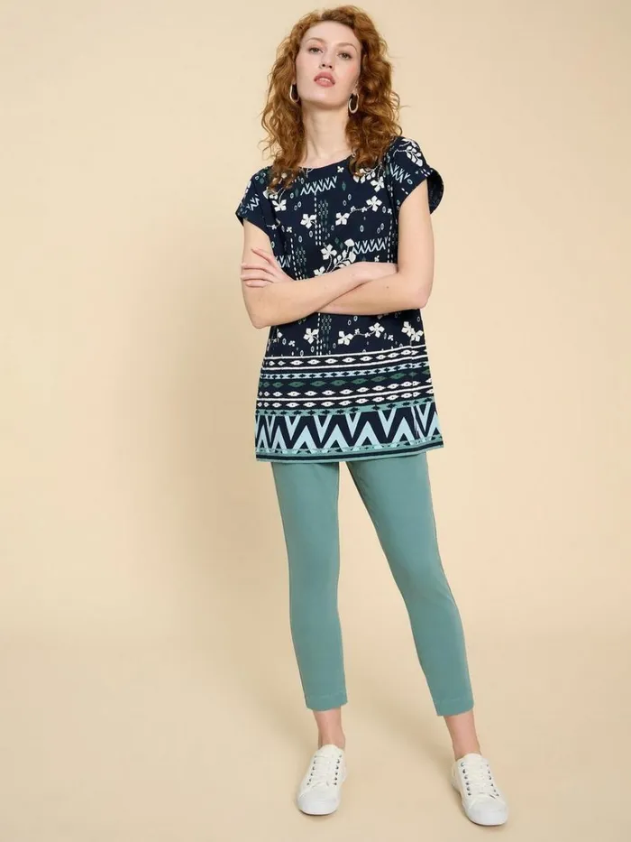 Women SHIRTS and BLOUSES White Stuff CARRIE TUNIC Navy Print
