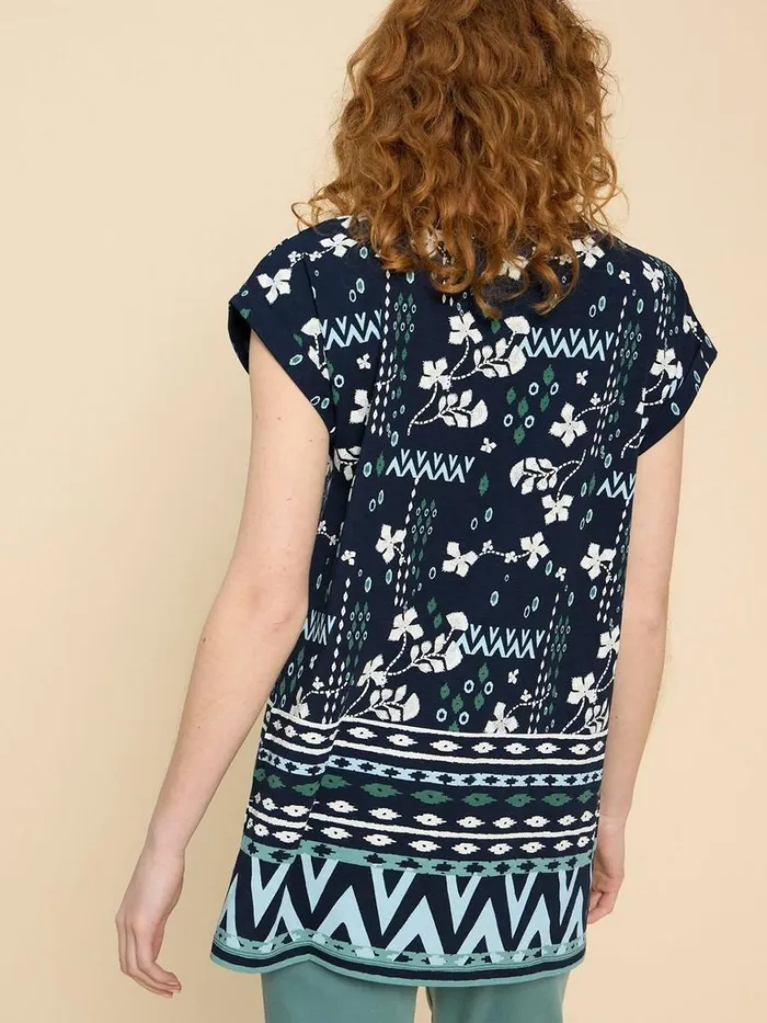 Women SHIRTS and BLOUSES White Stuff CARRIE TUNIC Navy Print