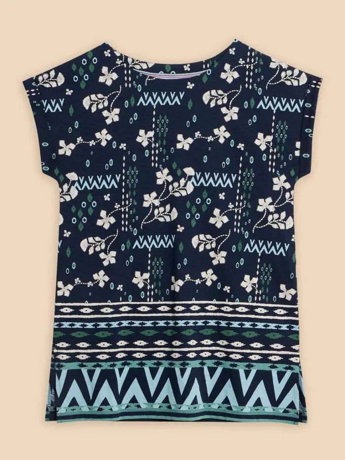Women SHIRTS and BLOUSES White Stuff CARRIE TUNIC Navy Print