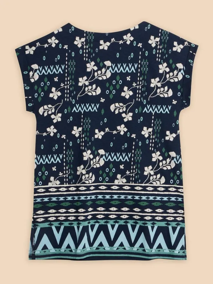Women SHIRTS and BLOUSES White Stuff CARRIE TUNIC Navy Print