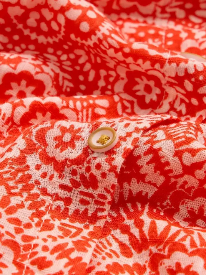 Women SHIRTS and BLOUSES White Stuff Ellie Organic Cotton Shirt Orange Print Women SHIRTS and BLOUSES White Stuff Ellie Organic Cotton Shirt Orange Print