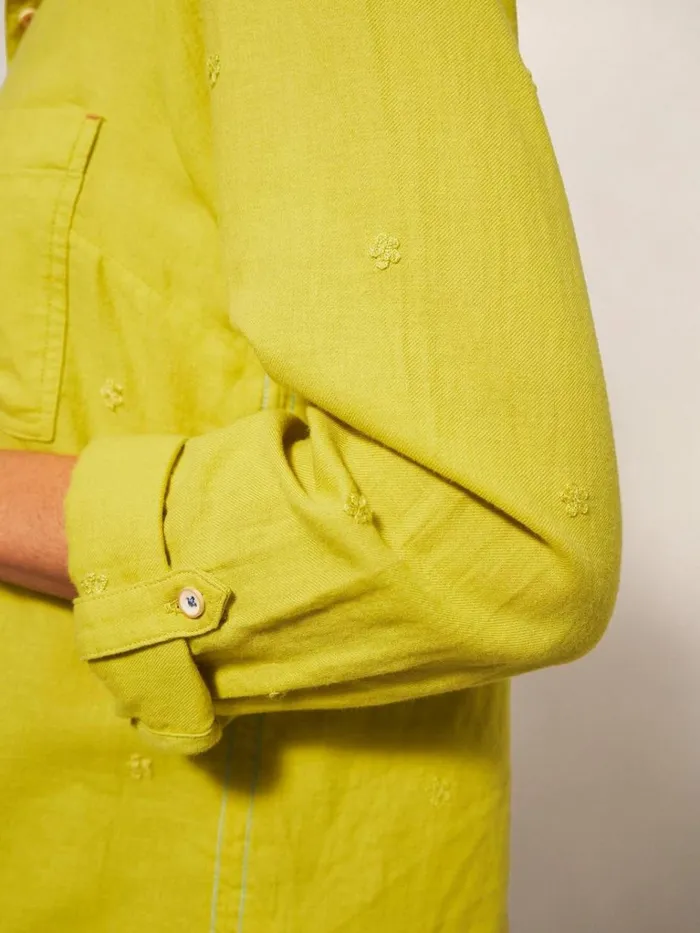 Women SHIRTS and BLOUSES White Stuff Emilia Organic Cotton Long Sleeve Shirt Mid Chartreuse Women SHIRTS and BLOUSES White Stuff Emilia Organic Cotton Long Sleeve Shirt Mid Chartreuse