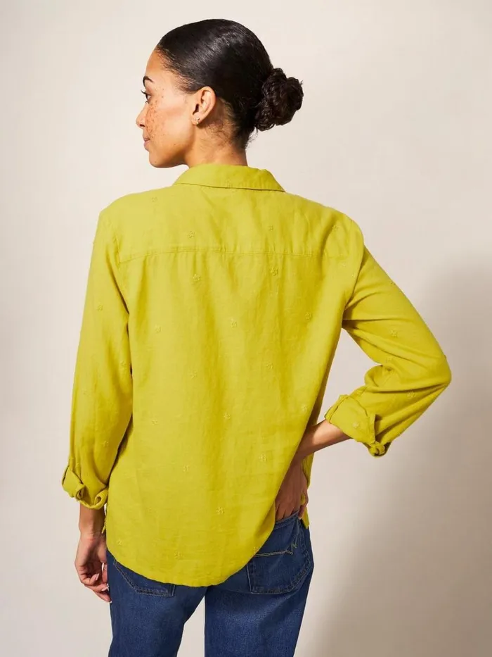 Women SHIRTS and BLOUSES White Stuff Emilia Organic Cotton Long Sleeve Shirt Mid Chartreuse Women SHIRTS and BLOUSES White Stuff Emilia Organic Cotton Long Sleeve Shirt Mid Chartreuse