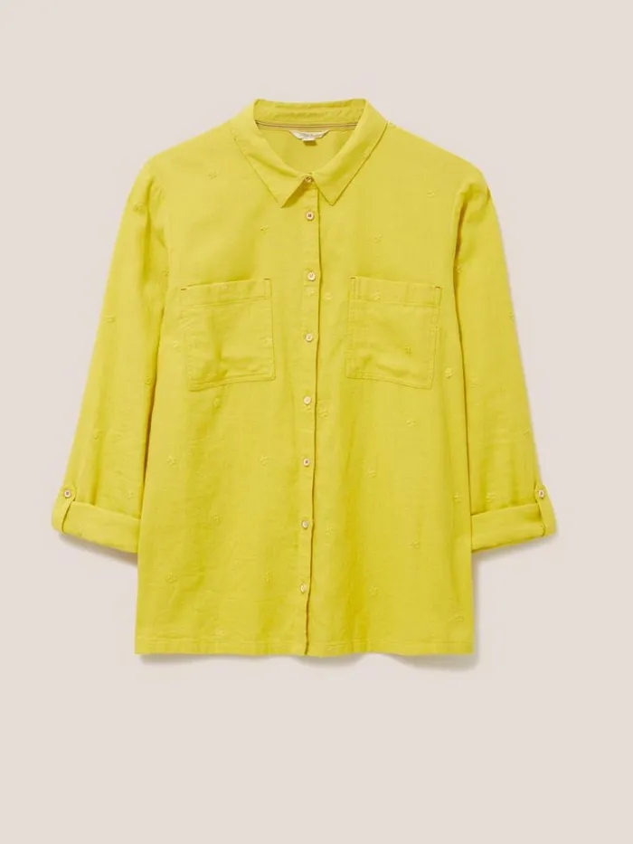 Women SHIRTS and BLOUSES White Stuff Emilia Organic Cotton Long Sleeve Shirt Mid Chartreuse Women SHIRTS and BLOUSES White Stuff Emilia Organic Cotton Long Sleeve Shirt Mid Chartreuse