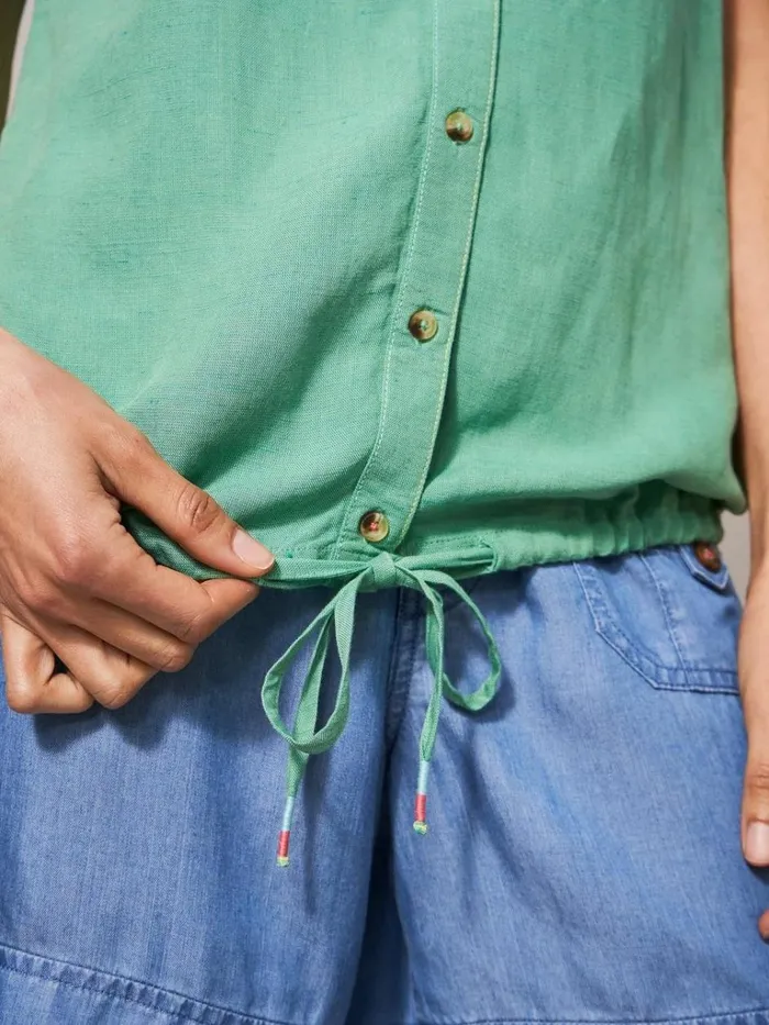 Women SHIRTS and BLOUSES White Stuff Ferne Vest Mid Green