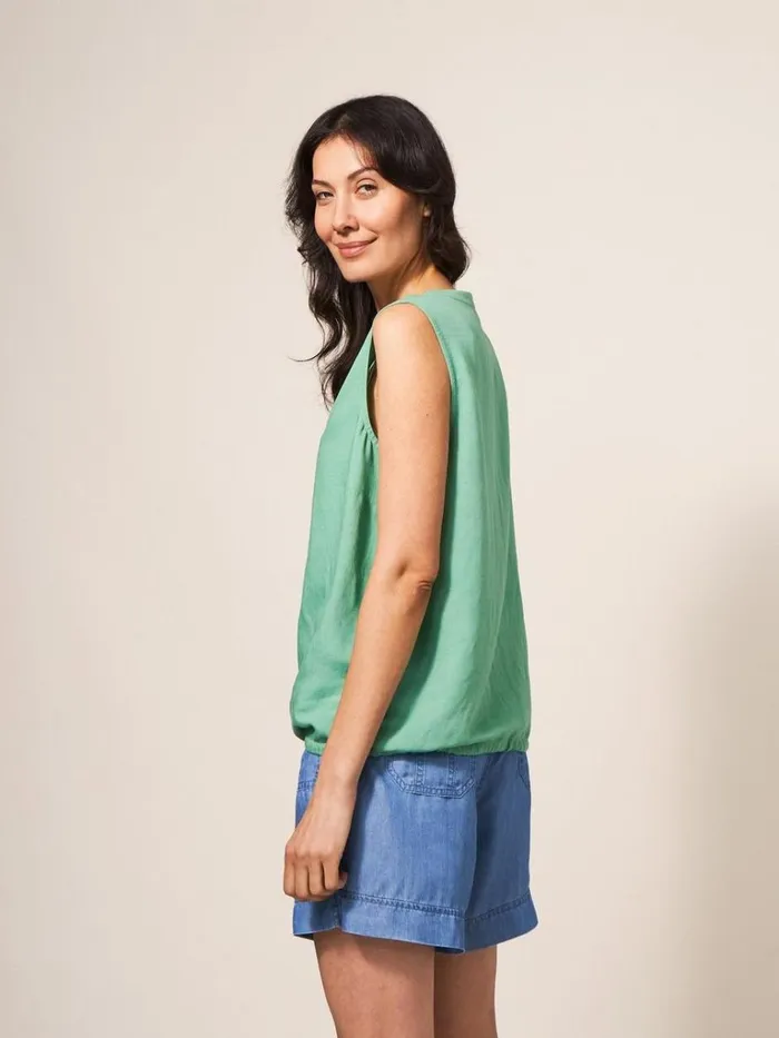 Women SHIRTS and BLOUSES White Stuff Ferne Vest Mid Green