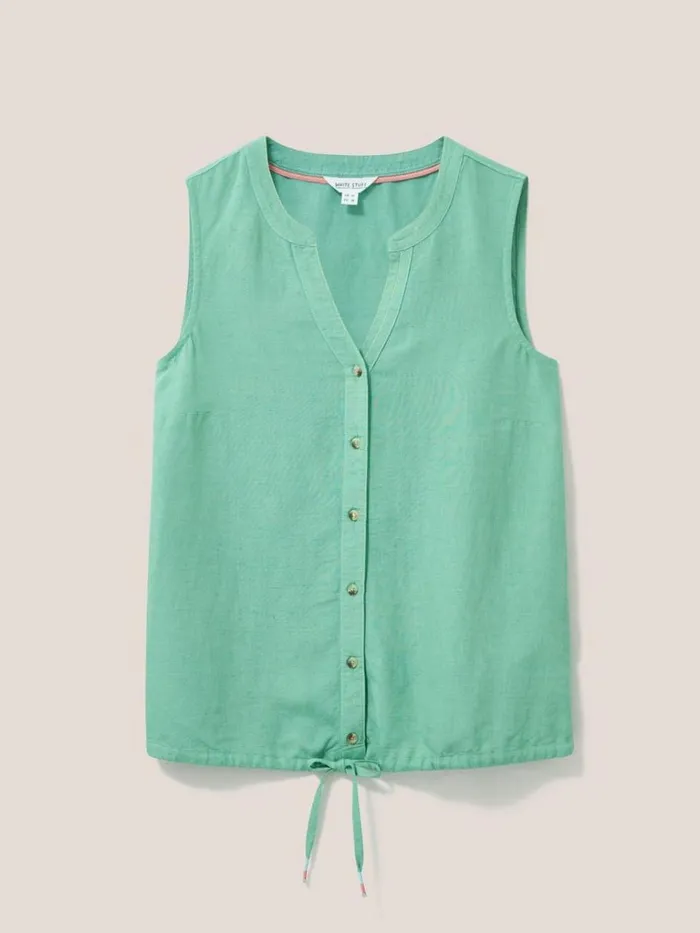 Women SHIRTS and BLOUSES White Stuff Ferne Vest Mid Green
