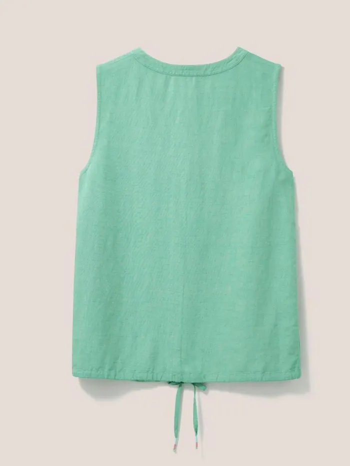 Women SHIRTS and BLOUSES White Stuff Ferne Vest Mid Green
