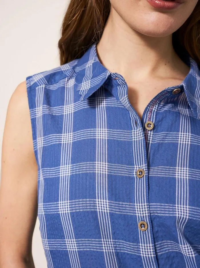Women SHIRTS and BLOUSES White Stuff Lizzie Cotton Check Shirt Blue Multi Women SHIRTS and BLOUSES White Stuff Lizzie Cotton Check Shirt Blue Multi