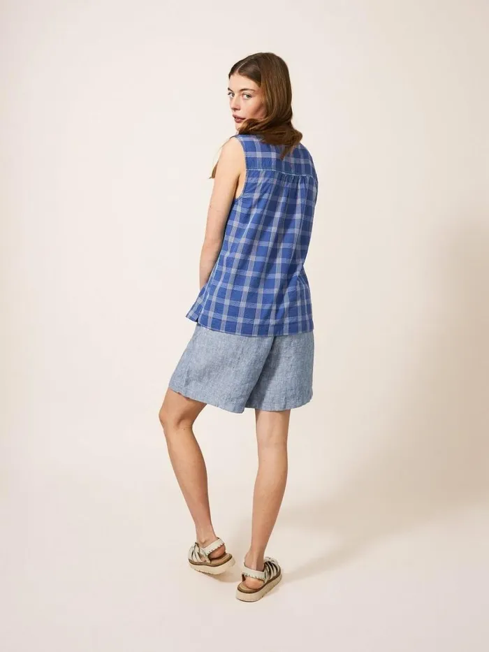 Women SHIRTS and BLOUSES White Stuff Lizzie Cotton Check Shirt Blue Multi Women SHIRTS and BLOUSES White Stuff Lizzie Cotton Check Shirt Blue Multi