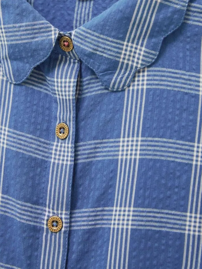 Women SHIRTS and BLOUSES White Stuff Lizzie Cotton Check Shirt Blue Multi Women SHIRTS and BLOUSES White Stuff Lizzie Cotton Check Shirt Blue Multi