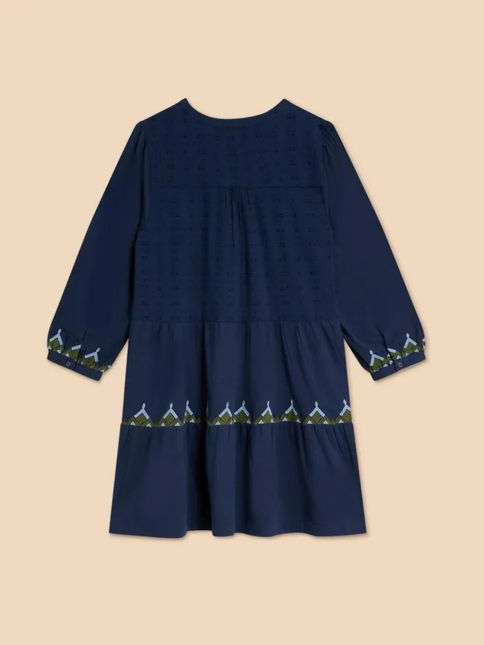 Women SHIRTS and BLOUSES White Stuff MARTA EMBORIDERED TUNIC Navy Multi