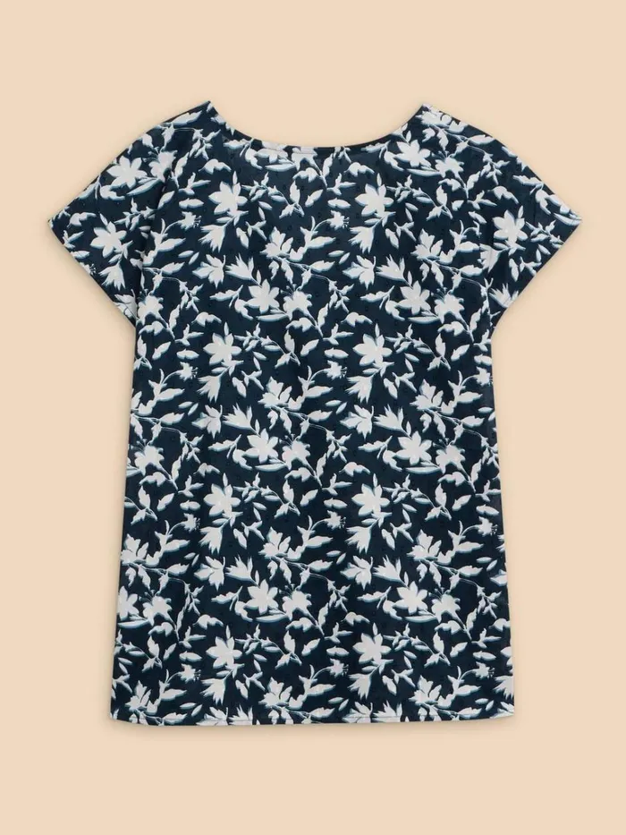 Women SHIRTS and BLOUSES White Stuff Rae Organic Cotton Vest Navy Print