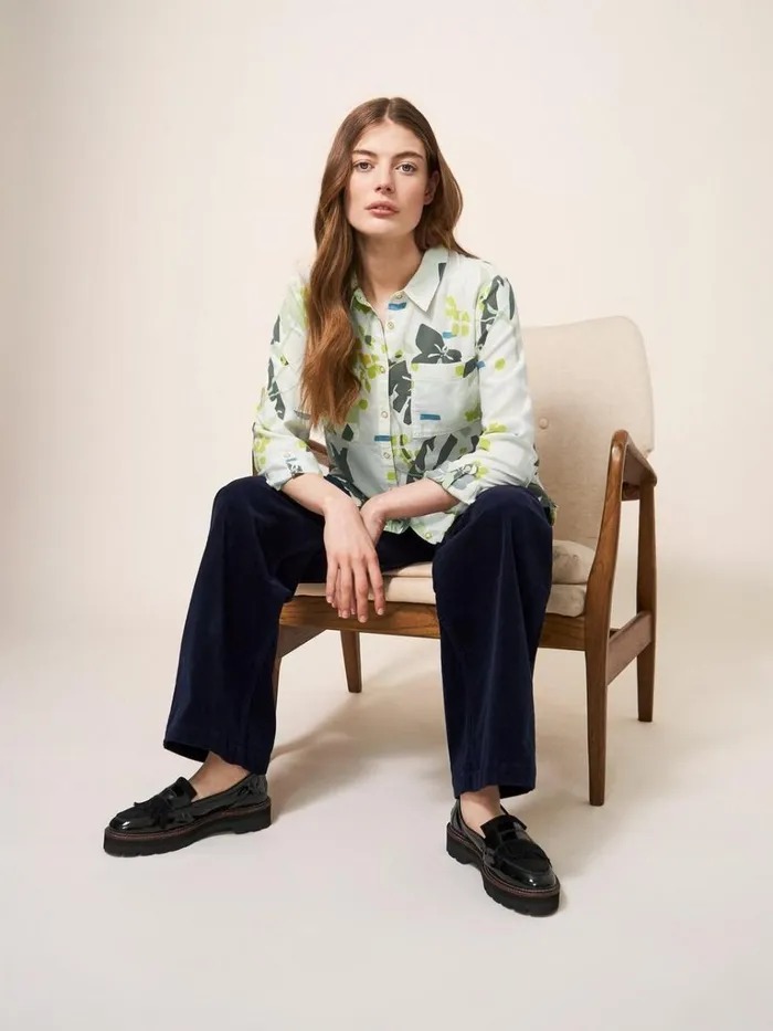 Women SHIRTS and BLOUSES White Stuff Sophie Organic Cotton Shirt Ivory Print Women SHIRTS and BLOUSES White Stuff Sophie Organic Cotton Shirt Ivory Print