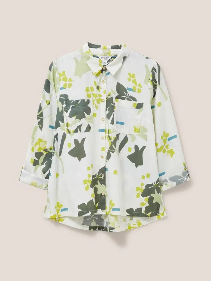 Women SHIRTS and BLOUSES White Stuff Sophie Organic Cotton Shirt Ivory Print Women SHIRTS and BLOUSES White Stuff Sophie Organic Cotton Shirt Ivory Print