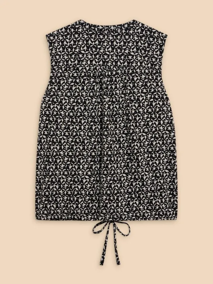 Women SHIRTS and BLOUSES White Stuff TULIP PRINTED SLEEVELESS SHIRT Black Print Women SHIRTS and BLOUSES White Stuff TULIP PRINTED SLEEVELESS SHIRT Black Print