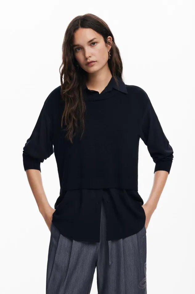 Women Shirts And Blouses Desigual Knitted Shirt