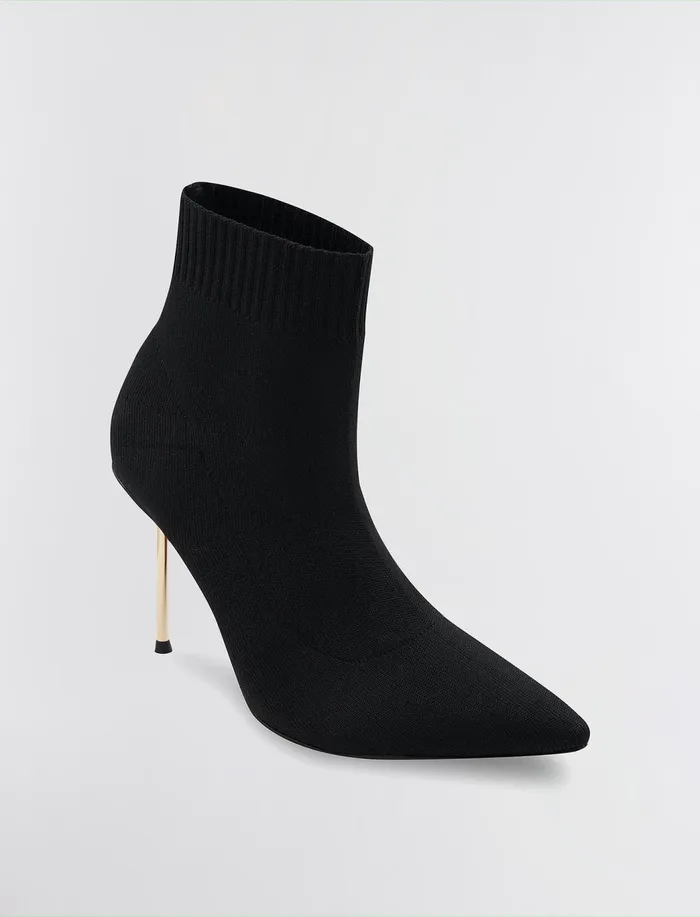Women Shoes BCBG Black Kenda Sock Boot Black