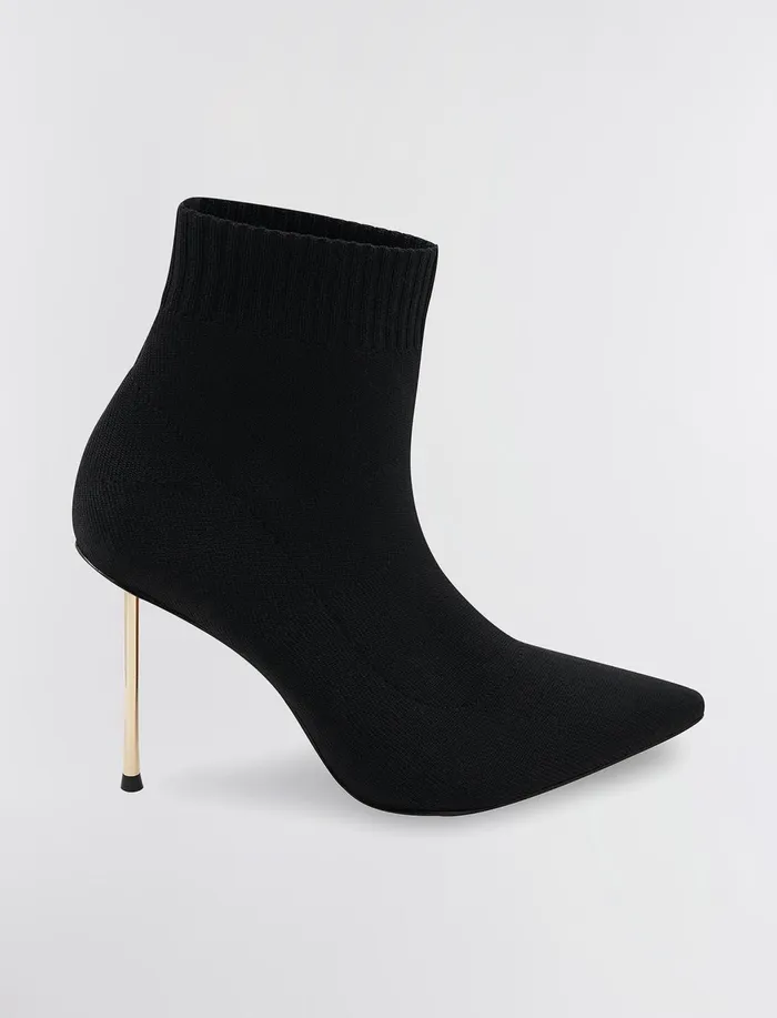 Women Shoes BCBG Black Kenda Sock Boot Black