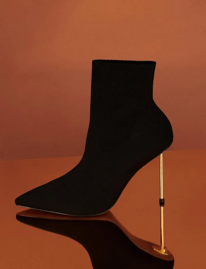 Women Shoes BCBG Black Kenda Sock Boot Black